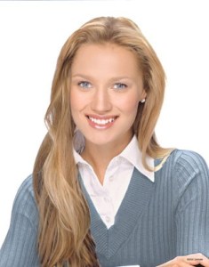 Before photo of a young woman