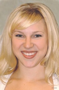 Before photo of a young woman smiling