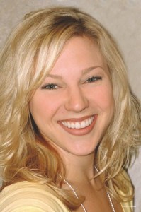 After photo of a young woman smiling