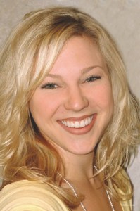 After photo of a young woman smiling